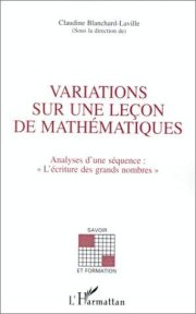 Couverture : Variations sur une leçon de mathématiques