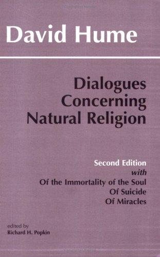 Couverture : Dialogues concerning natural religion, the posthumous essays, Of the immortality of the soul, and Of suicide, from An enquiry concerning human understanding of miracles