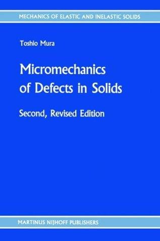 Couverture : Micromechanics of defects in solids