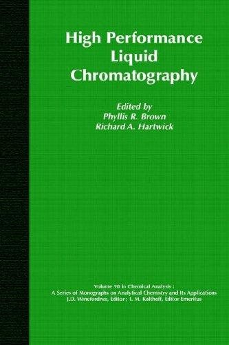 Couverture : High performance liquid chromatography