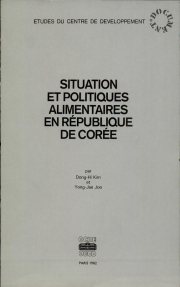 Couverture : Situation et politiques alimentaires en République de Corée