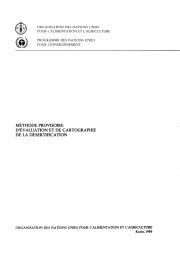 Couverture : Méthode provisoire d'évaluation et de cartographie de la désertification