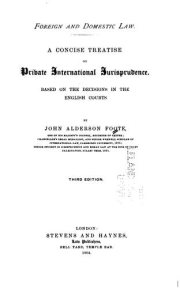 Couverture : Foreign and domestic law