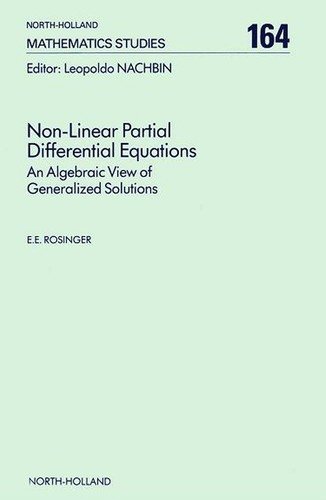 Couverture : Non-linear partial differential equations
