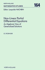 Couverture : Non-linear partial differential equations