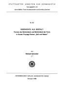 Couverture : Geschichte als Gestalt