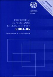 Couverture : Propositions de programme et de budget pour 2004-05 présentées par le Directeur général
