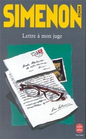 Couverture : Lettre à mon juge