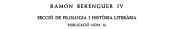 Couverture : Treballs de la Secció de Filologia i Història Literària.
