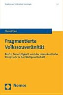 Couverture : Fragmentierte Volkssouveränität