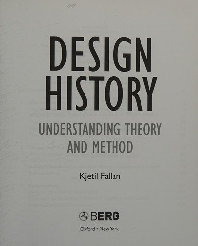 Couverture : Design history