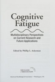Couverture : Cognitive fatigue