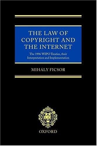 Couverture : The law of copyright and the Internet