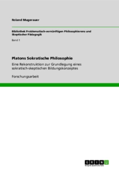 Couverture : Platons Sokratische Philosophie