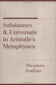 Couverture : Substances and universals in Aristotle's Metaphysics