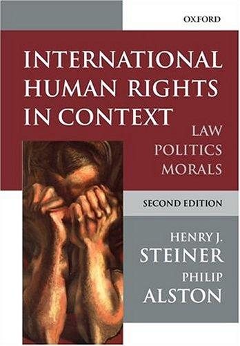 Couverture : International human rights in context
