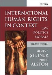 Couverture : International human rights in context