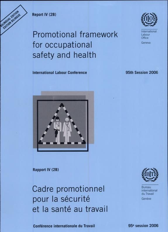 Couverture : Promotional framework for occupational safety and health