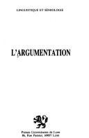 Couverture : L' Argumentation.