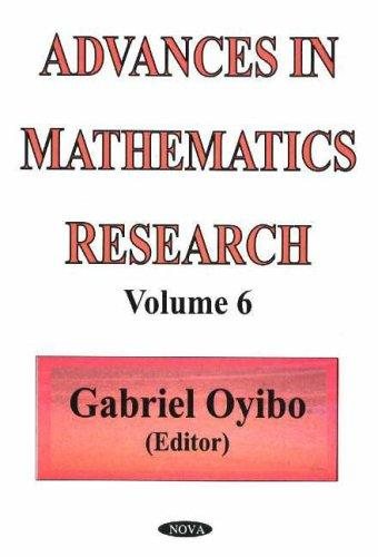 Couverture : Advances in Mathematics Research