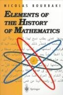 Couverture : Elements of the history of mathematics