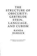 Couverture : STRUCTURE OF OBSCURITY
