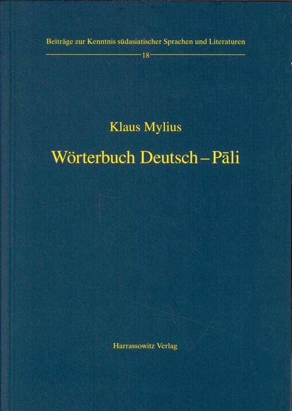 Couverture : Wörterbuch Deutsch-Pāli