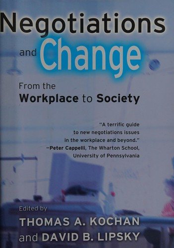 Couverture : Negotiations and change