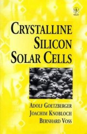 Couverture : Crystalline silicon solar cells