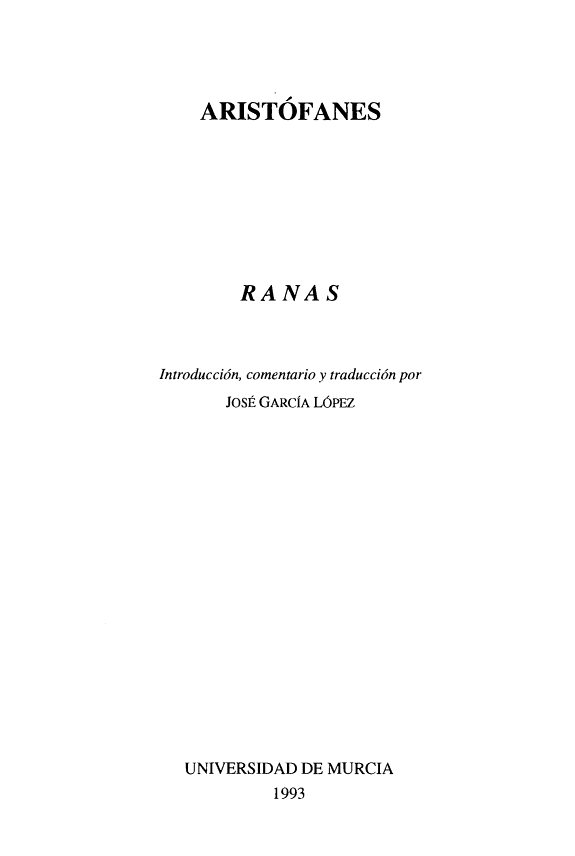 Couverture : Las ranas