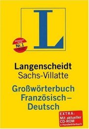 Couverture : Langenscheidts Großwörterbuch, Französisch