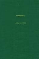 Couverture : Algebra