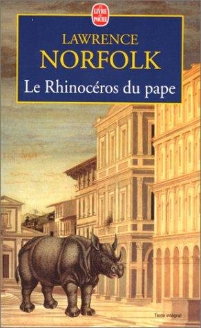 Couverture : Le rhinocéros du pape