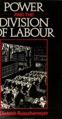 Couverture : Power and the division of labour