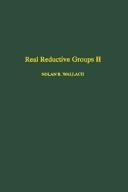 Couverture : Real reductive groups