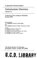 Couverture : Carbohydrate Chemistry (Specialist Periodical Reports)