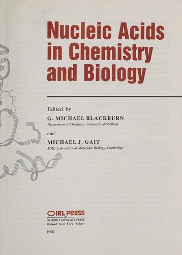 Couverture : Nucleic acids in chemistry and biology