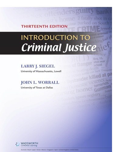 Couverture : Introduction to Criminal Justice