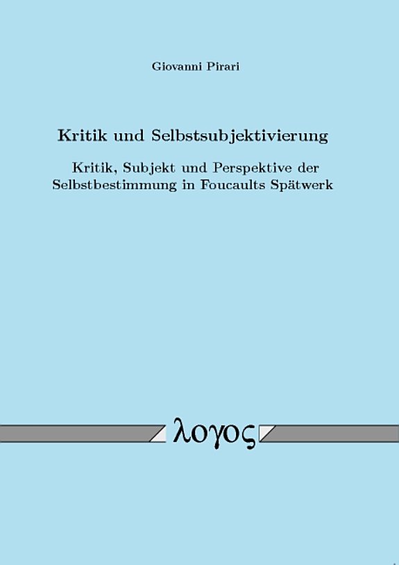 Couverture : Kritik und Selbstsubjektivierung