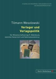 Couverture : Verleger und Verlagspolitik