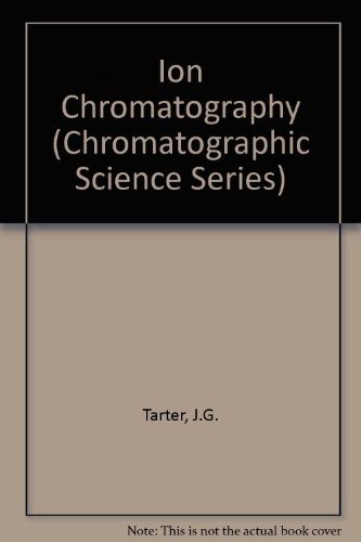 Couverture : Ion chromatography