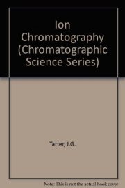 Couverture : Ion chromatography