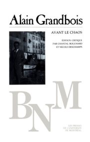 Couverture : Avant le chaos et autres nouvelles