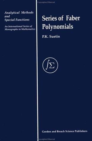 Couverture : Series of Faber polynomials