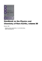 Couverture : Handbook on the physics and chemistry of rare earths