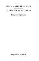Couverture : Das unbekannte Werk