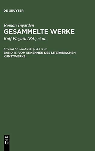 Couverture : Vom Erkennen des literarischen Kunstwerks