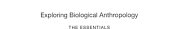 Couverture : Exploring biological anthropology