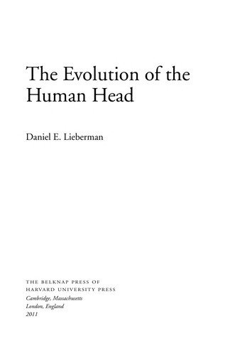 Couverture : The evolution of the human head