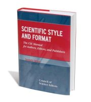 Couverture : Scientific style and format